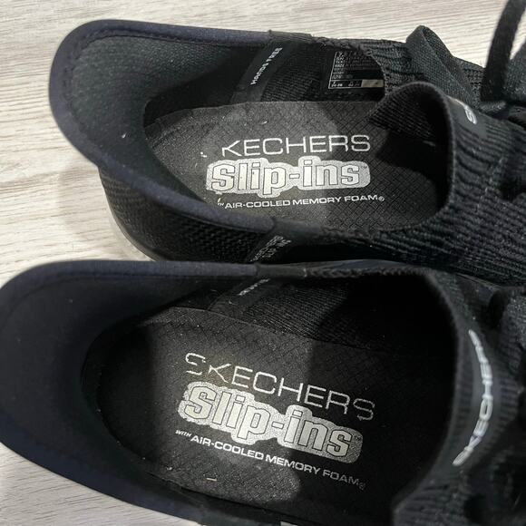 Skechers Virtue Divinity Swift Fit Hands Free Shoes black Womens 7.5 - Picture 4 of 6